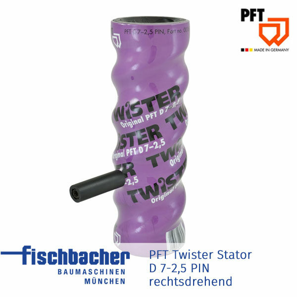 PFT Twister Stator D 7-2,5 PIN, rechtsdrehend