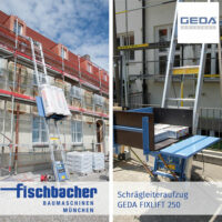 Fischbacher Schrägleiteraufzug GEDA FIXLIFT 250