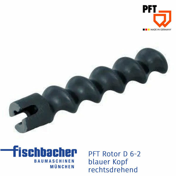 Fischbacher PFT Rotor D 6-2, blauer Kopf, rechtsdrehend