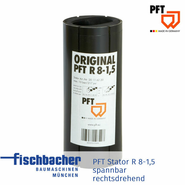 Fischbacher PFT Stator R 8-1,5 spannbar, rechtsdrehend