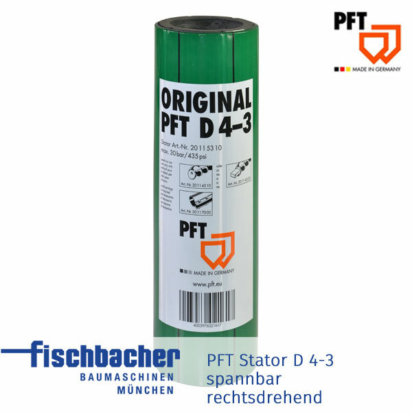 Fischbacher PFT Stator D 4-3 spannbar, rechtsdrehend