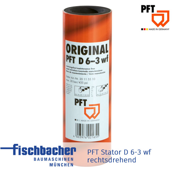 Fischbacher PFT Stator D 6-3 wf, rechtsdrehend