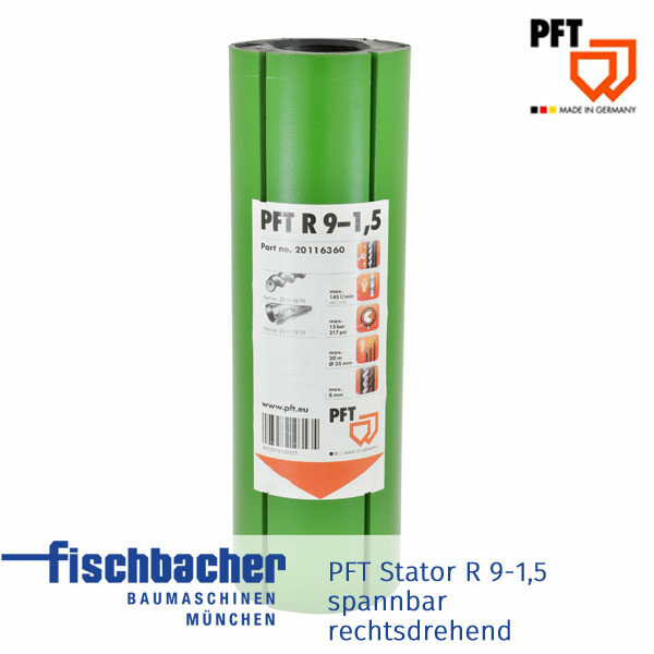 Fischbacher PFT Stator R 9-1,5 spannbar, rechtsdrehend