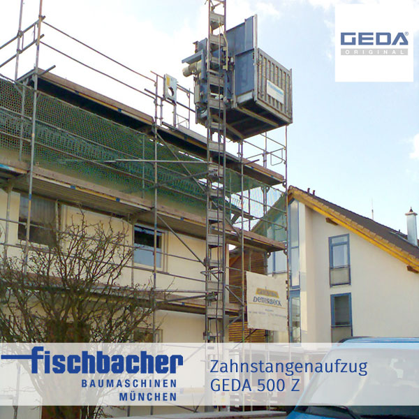Fischbacher Zahnstangenaufzug GEDA 500Z