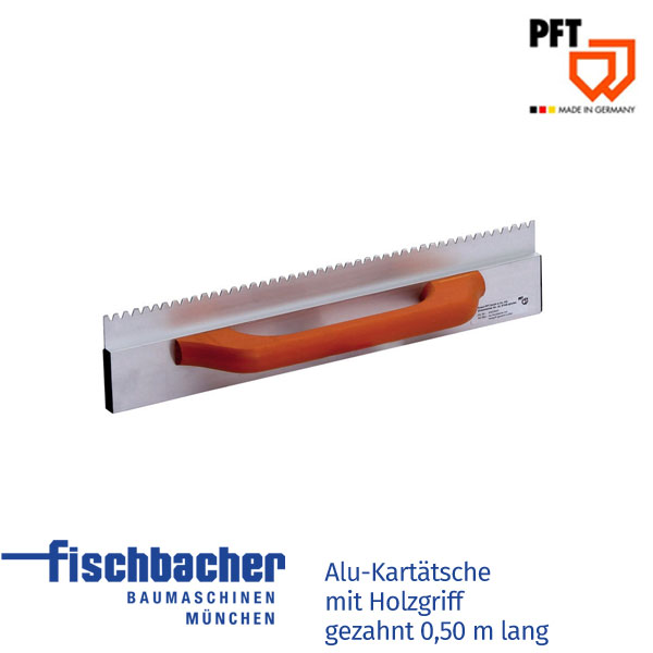 Fischbacher Alu-Kartätsche mit Holzgriff, gezahnt 0,50 m lang 20223500