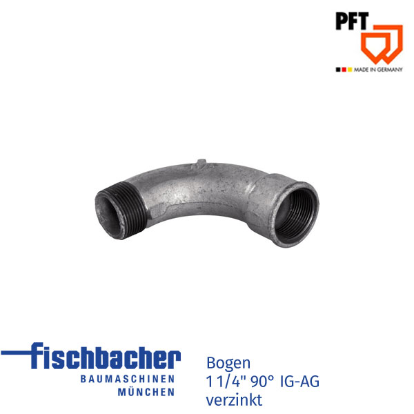 Fischbacher Bogen 1 1/4" 90° IG-AG verzinkt 20203508