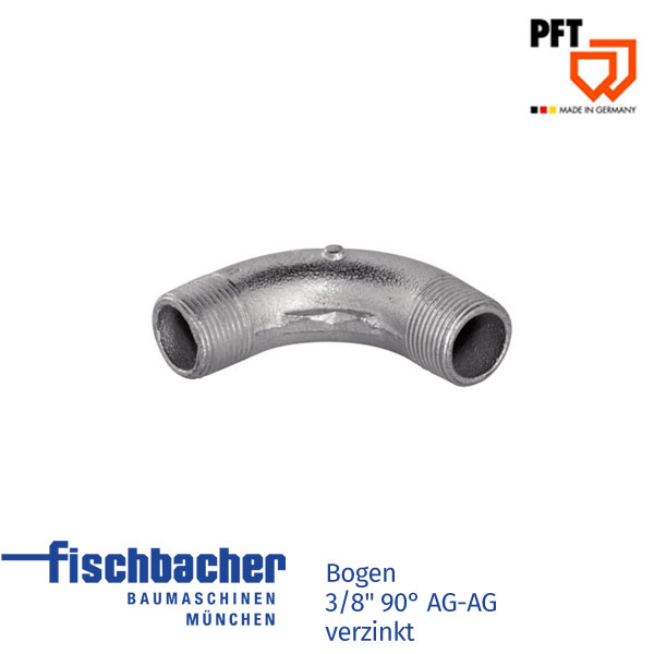Fischbacher PFT Bogen 3/8" 90° AG-AG verzinkt 20203502