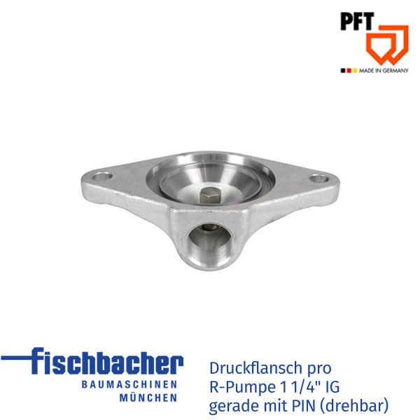 Fischbacher Druckflansch pro R-Pumpe 1 1/4" IG gerade mit PIN (drehbar) 00473599