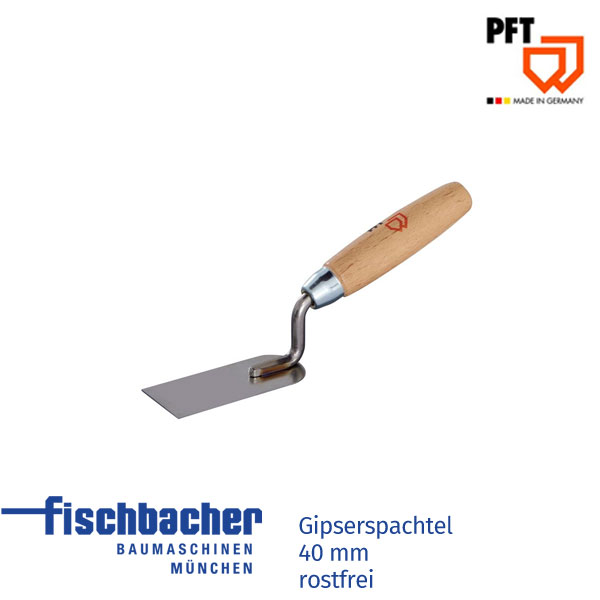 Fischbacher PFT Gipserspachtel 40 mm, rostfrei 20221310