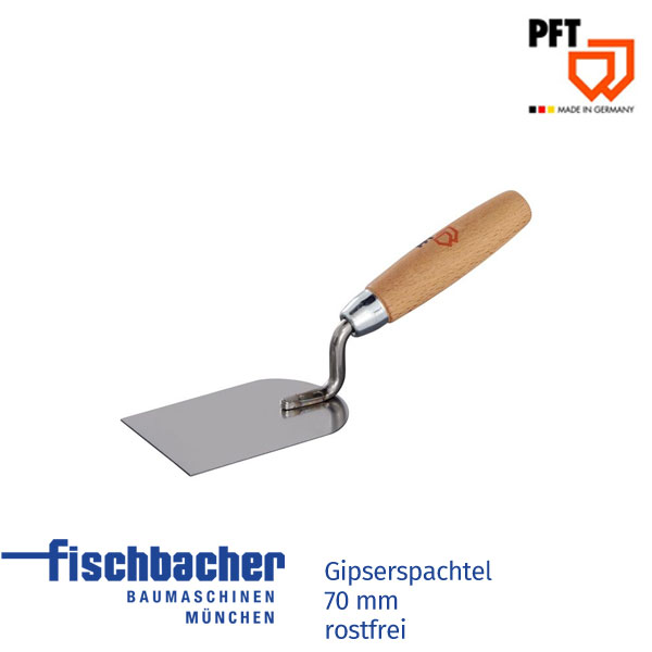 Fischbacher PFT Gipserspachtel 70 mm, rostfrei 20222500