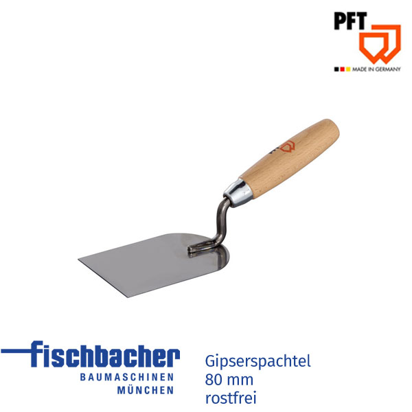 Fischbacher PFT Gipserspachtel 80 mm, rostfrei 20222600