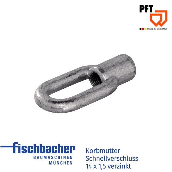 Fischbacher PFT Korbmutter Schnellverschluss 14 x 1,5 verzinkt 20209971