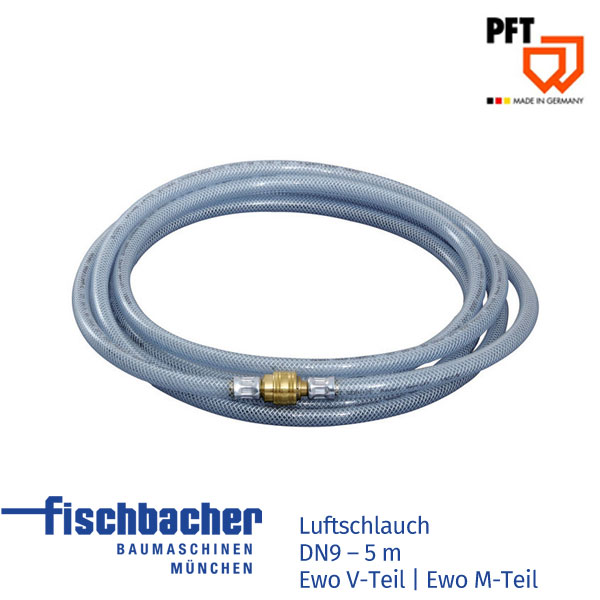 Fischbacher Luftschlauch DN9 5m Ewo V-Teil | Ewo M-Teil 00077240