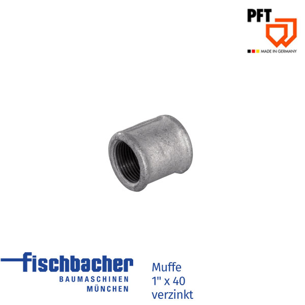 Fischbacher Muffe 1" x 40 verzinkt 20203004