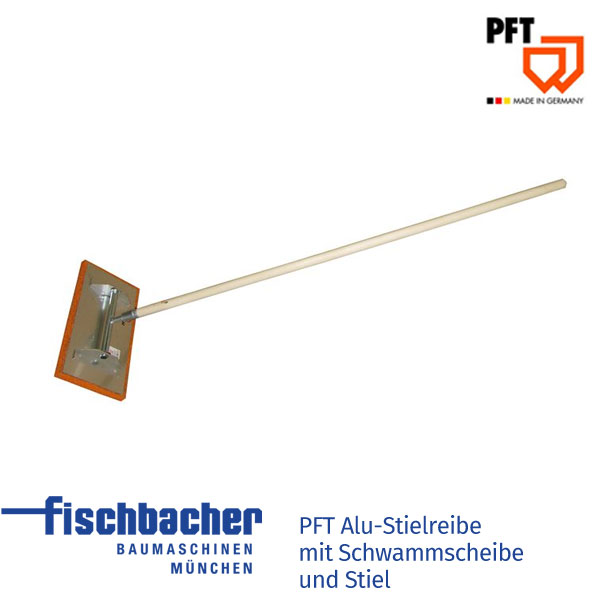 Fischbacher PFT Alu-Stielreibe mit Schwammscheibe und Stiel 20223310