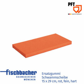 PFT Ersatzgummi Schwammscheibe rot, fein, hart, 15 x 29 cm