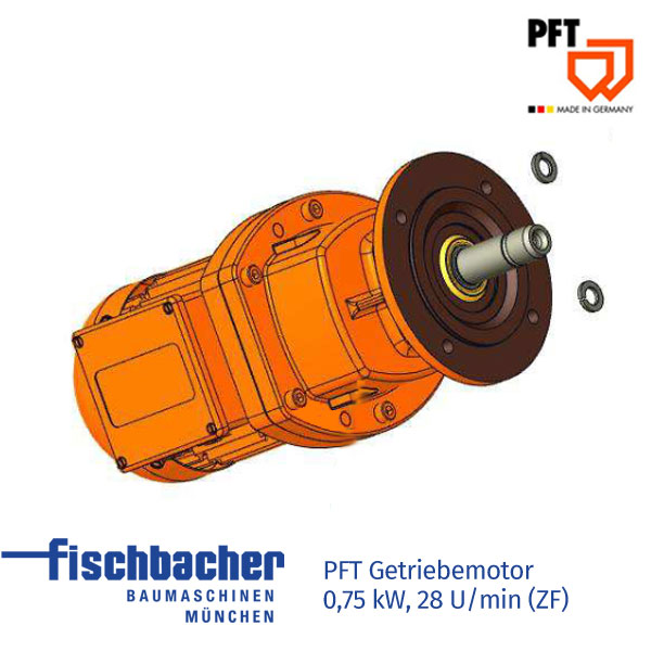 PFT Getriebemotor 0,75 kW, 28 U/min (ZF)