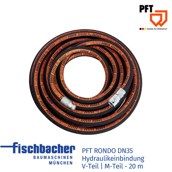 Fischbacher PFT RONODO DN35 Hydraulikeinbindung V-Teil M-Teil 20m 00021105