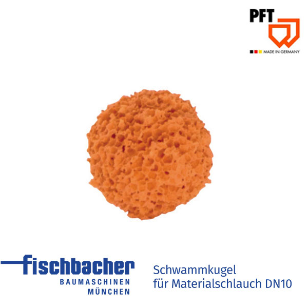 Fischbacher PFT Schwammkugel (fest) für Materialschlauch DN10 00010411