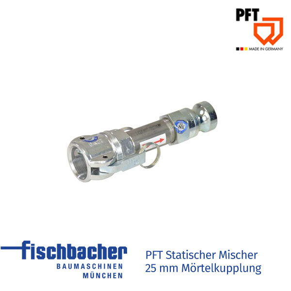 Fischbacher PFT Statischer Mischer 25mm Mörtelkupplung 00102121