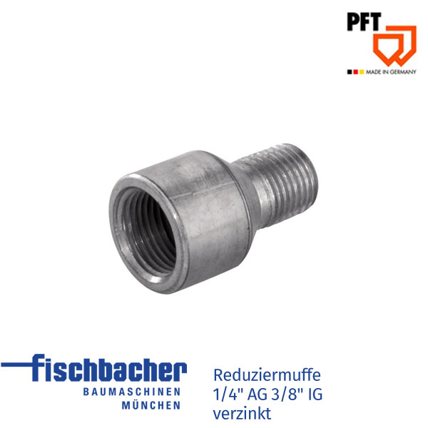 Fischbacher PFT Reduziermuffe 1/4" AG 3/8" IG verzinkt 20205250