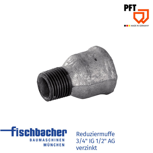 Fischbacher Reduziermuffe 3/4" IG 1/2" AG verzinkt 20205100