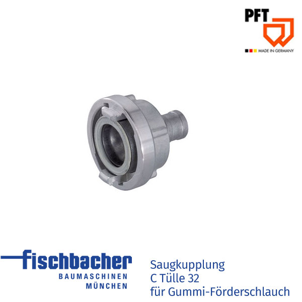 Fischbacher Saugkupplung C Tülle 32 für Gummi-Förderschlauch 20655200