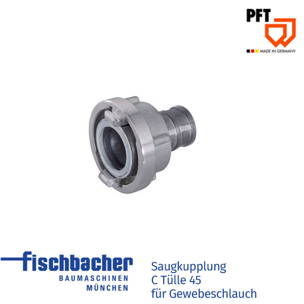 Fischbacher Saugkupplung C Tülle 45 für Gewebeschlauch 20655300