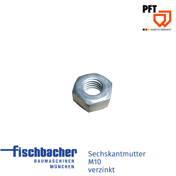 Fischbacher Sechskantmutter M10 verzinkt 20206399