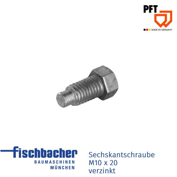 Fischbacher Sechskantschraube M10 x 20 verzinkt 20209602