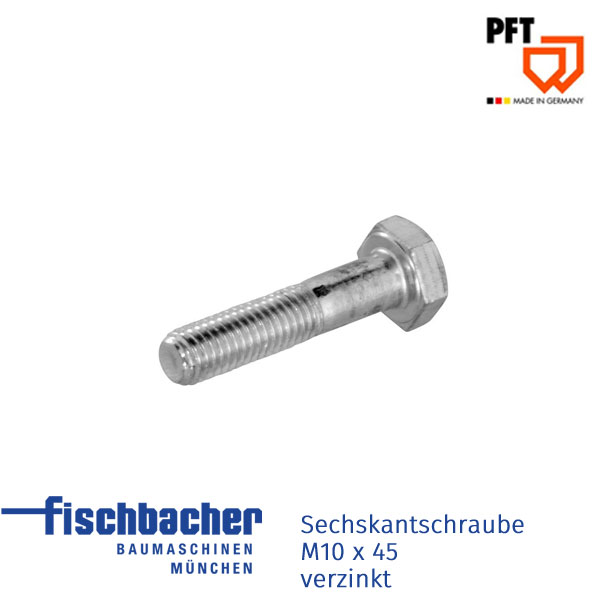 Fischbacher Sechskantschraube M10 x 45 verzinkt 20209601