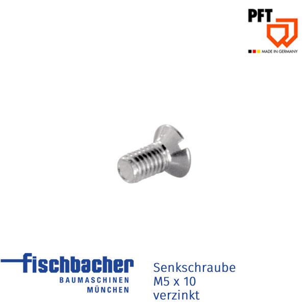 Fischbacher Senkschraube M5 x 10 verzinkt 20207412