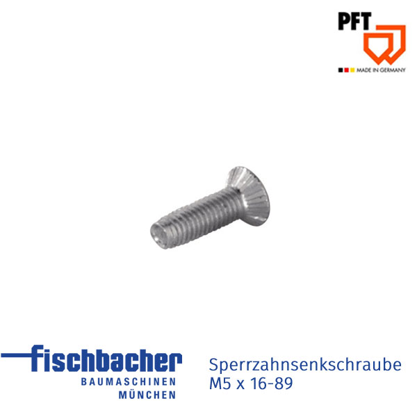 Fischbacher Sperrzahnsenkschraube M5 x 16-89 20207411