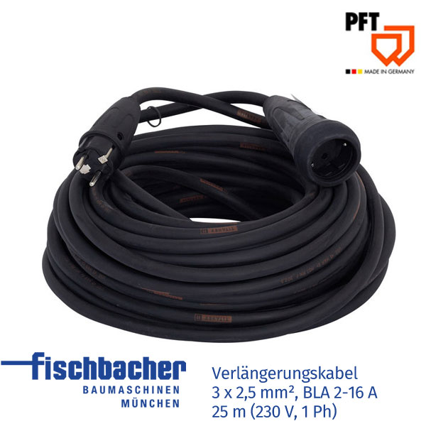 Fischbacher Verlängerungskabel 3x2,5mm² BLA 2-16A 25m 20423400