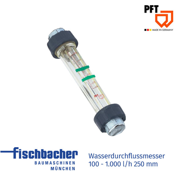 Fischbacher PFT Wasserdurchflussmesser 100-1000l/h 250mm 00002213