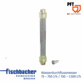 PFT Wasserdurchflussmesser 75 – 750 l/h / 150 – 1.500 l/h