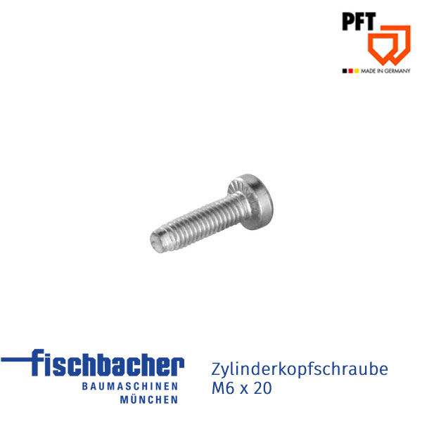 Fischbacher Zylinderkopfschraube M6 x 20 ISO 14583 20207110
