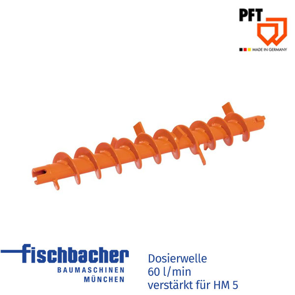 Fischbacher PFT Dosierwelle 60 l/min - verstärkt für HM 20541502