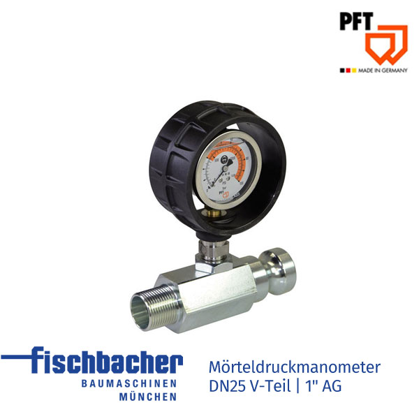Fischbacher Mörteldruckmanometer DN25 V-Teil | 1" AG 00156106
