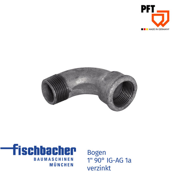 Fischbacher Bogen 1" 90° IG-AG 1a verzinkt 00023569