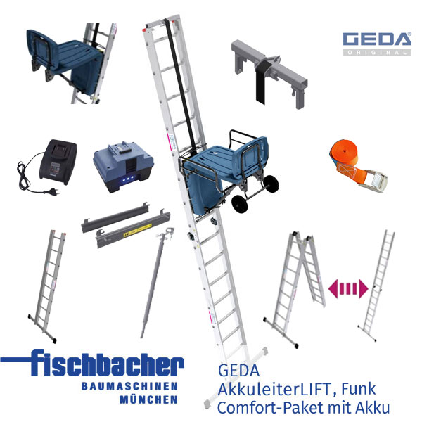 Fischbacher GEDA AkkuLeiterLIFT Comfort-Paket Funk mit Akku - GED 65909