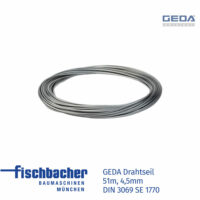 Fischbacher Drahtseil 51m, 4,5mm DIN 3069 SE 1770 - GED 10733