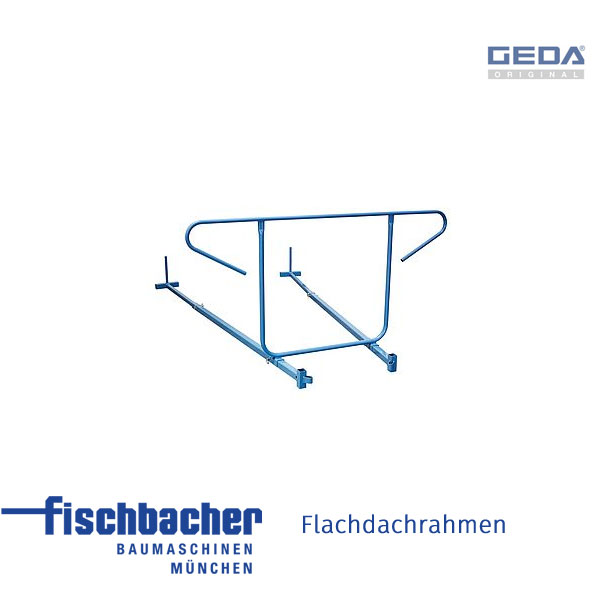 Fischbacher GEDA Flachdachrahmen mit zusammenklappbarem Brüstungsschutz - GED 01911