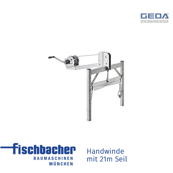 Fischbacher GEDA Handwinde mit 21m Seil - GED 01907