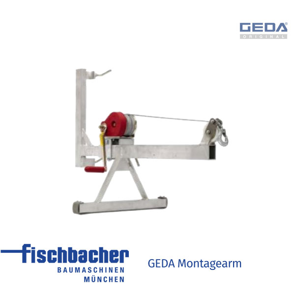 Fischbacher GEDA Montagearm mit handwinde (nur mit Halterohr Art: GED 03394) - GED 02205