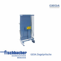 Fischbacher GEDA Ziegelpritsche mit hochstellbarem Schutzgitter, 1 Karre und Paletten - GED 02860