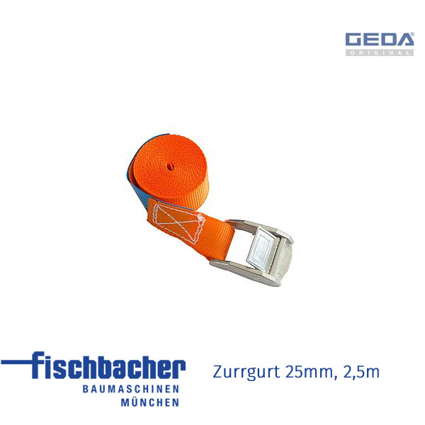 Fischbacher GEDA Zurrgurt 25mm, 2,5m für GEDA Akku Lift - GED 03396
