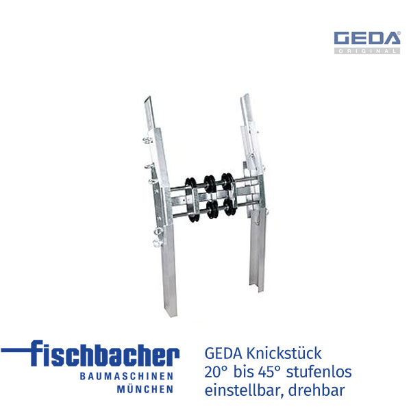 Fischbacher Knickstück 20° bis 45° stufenlos einstellbar, drehbar, mit kurzem und langem Schenkel - GED 02833