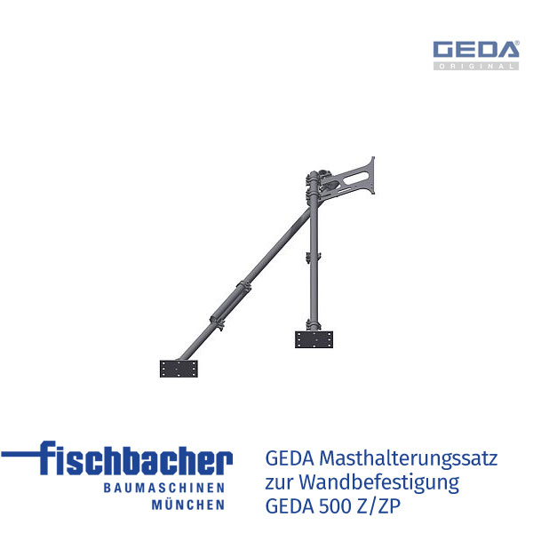 Fischbacher GEDA Masthalterungssatz zur Wandbefestigung mit Befestigungsrohren - GED 03370
