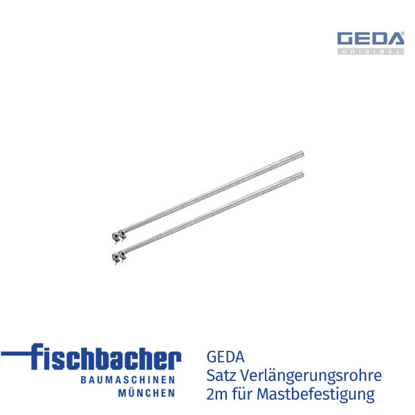 Fischbacher GEDA Satz Verlängerungsrohre 2m für Mastbefestigung - GED 01191